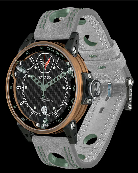 Review BRM watches for sale B.R.M C8 Corvette Bronze Case